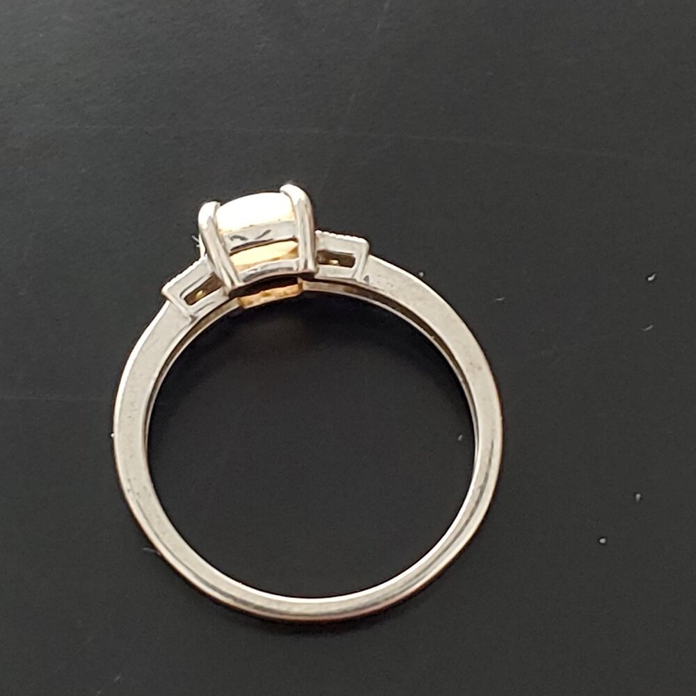 Genuine Opal Sterling Silver ring size 6.5
